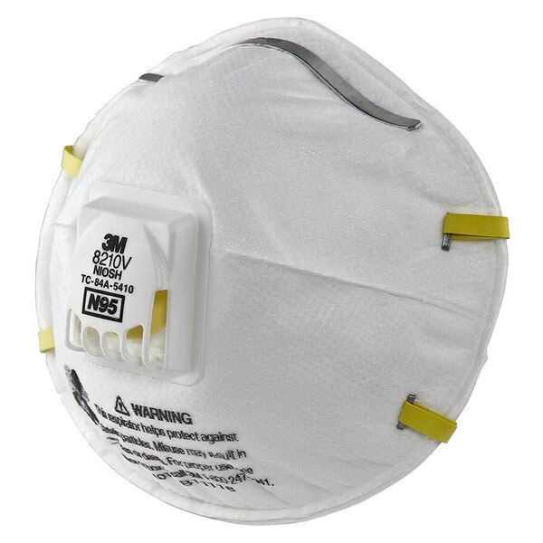 Image of 3M 8210V N95 Part. Respirator per Box
